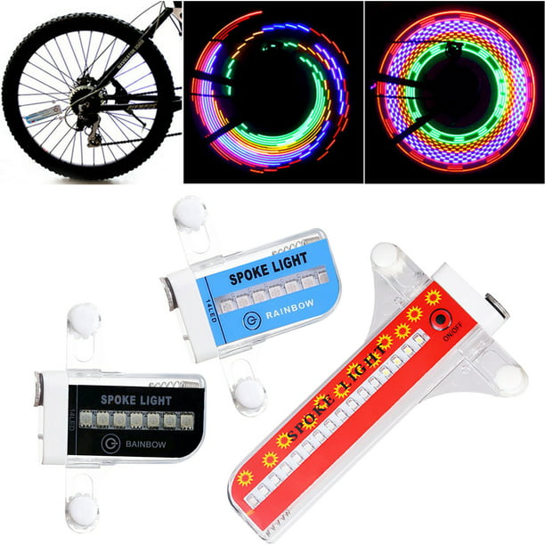 Safety Bike Accessories Cool Tire Lights for Kids Adults 30 Patterns LED Bicycle Wheel Lights 1Pack Waterproof Bike Spoke Lights Easy to Install 